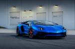 Lamborghini Aventador  LP750-4 Superveloce Blue by Novitec Rosso on Vossen Wheels (NV1) 2017 года